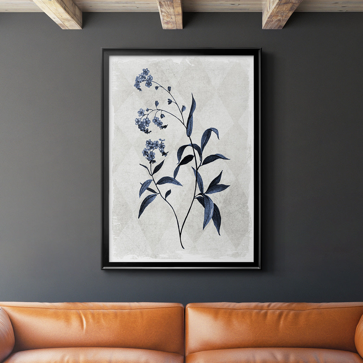 Harlequin Botanical I - Modern Framed Canvas Print
