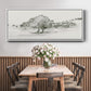 Scenic Scribble II - Floater Framed Canvas Print