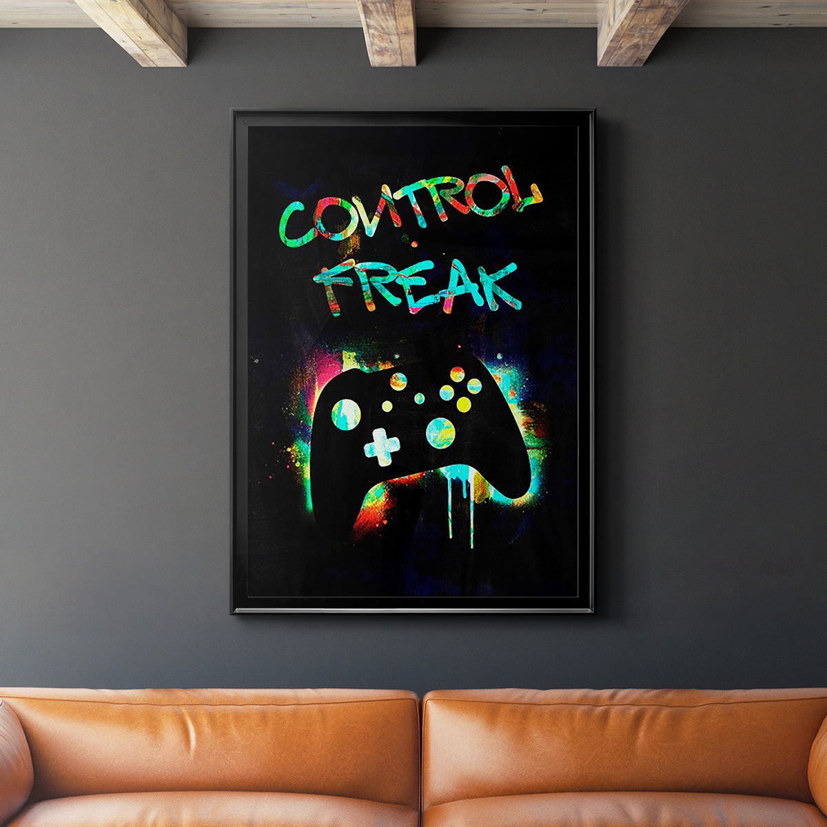 Gamer Tag I - Modern Framed Canvas Print