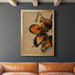 Winged Wreath II - Modern Framed Canvas Print