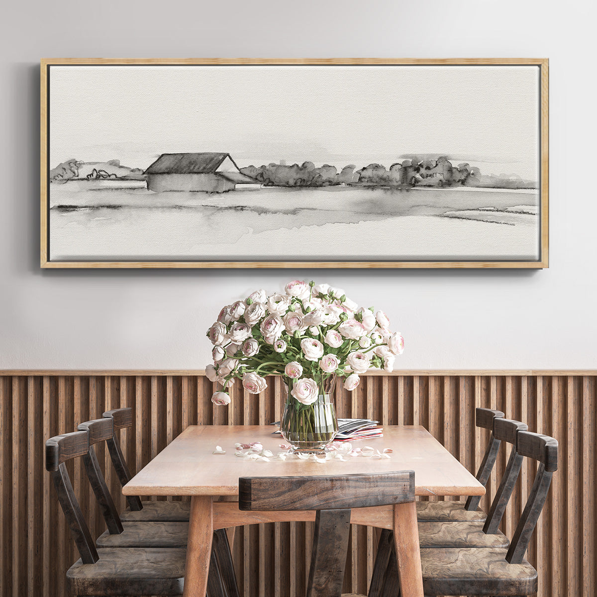 Wyeth Barn I - Floater Framed Canvas Print