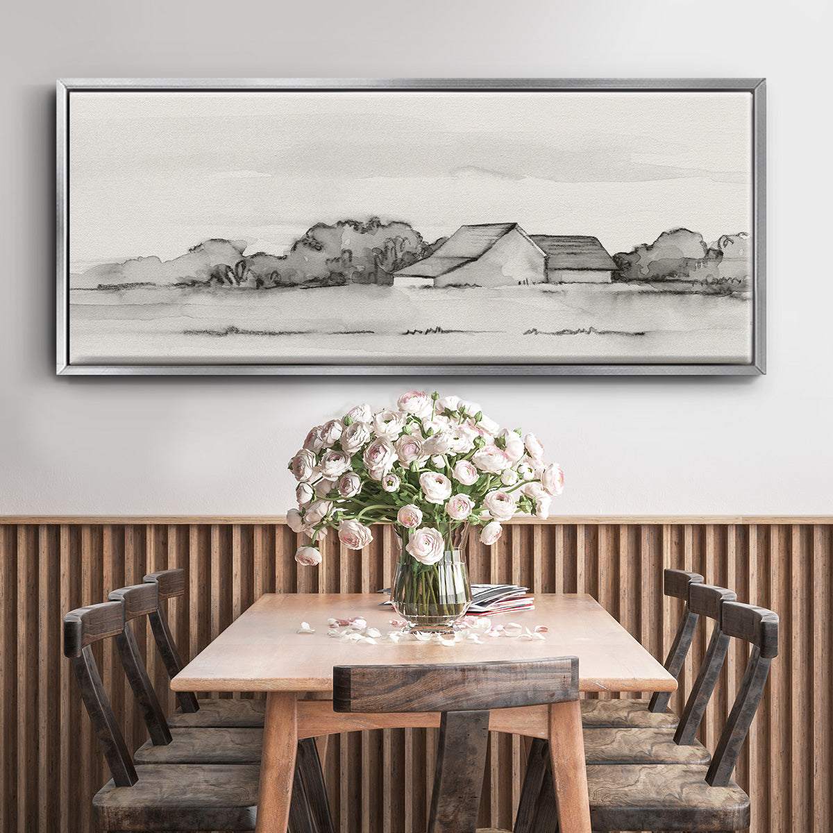 Wyeth Barn II - Floater Framed Canvas Print