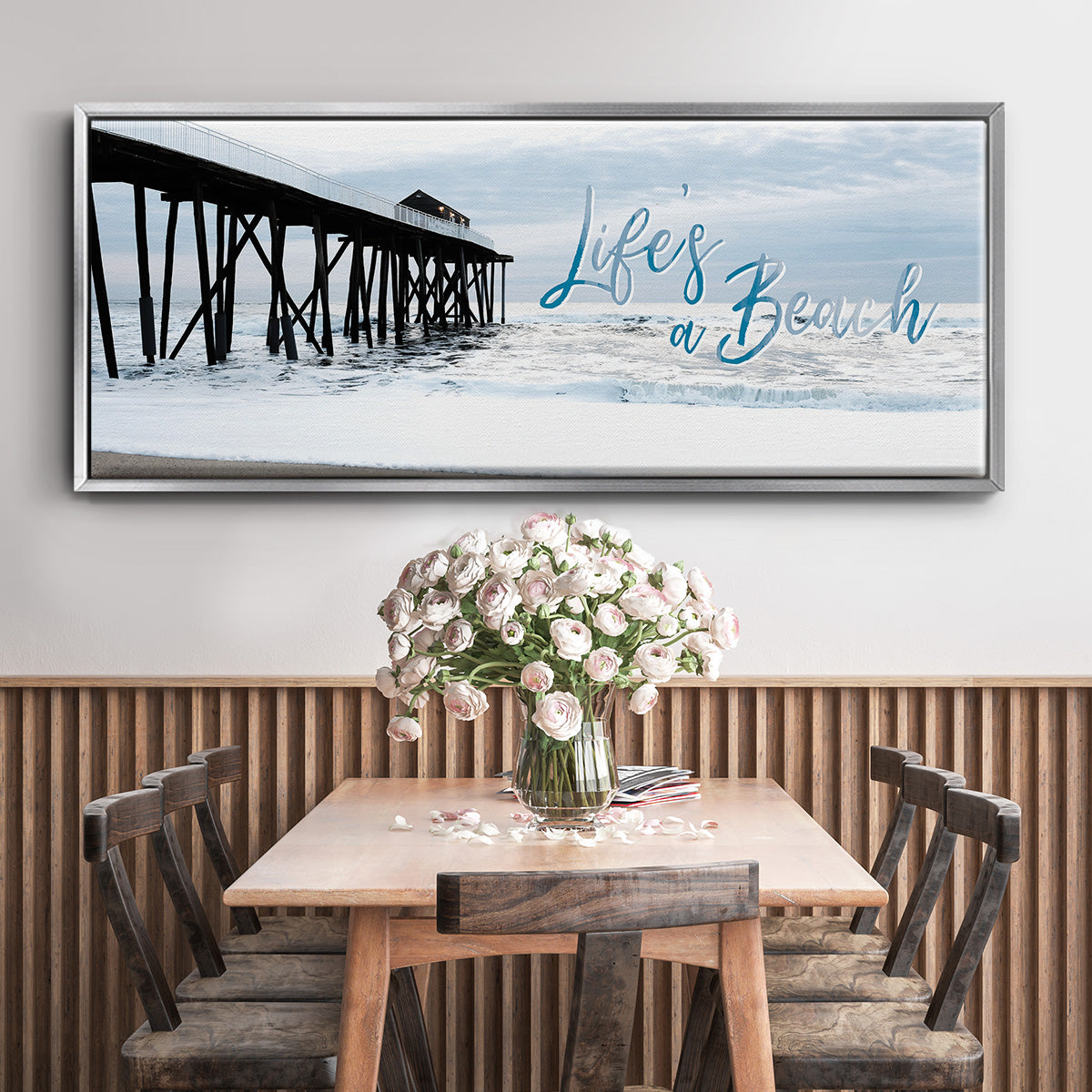 Life's a Beach - Floater Framed Canvas Print
