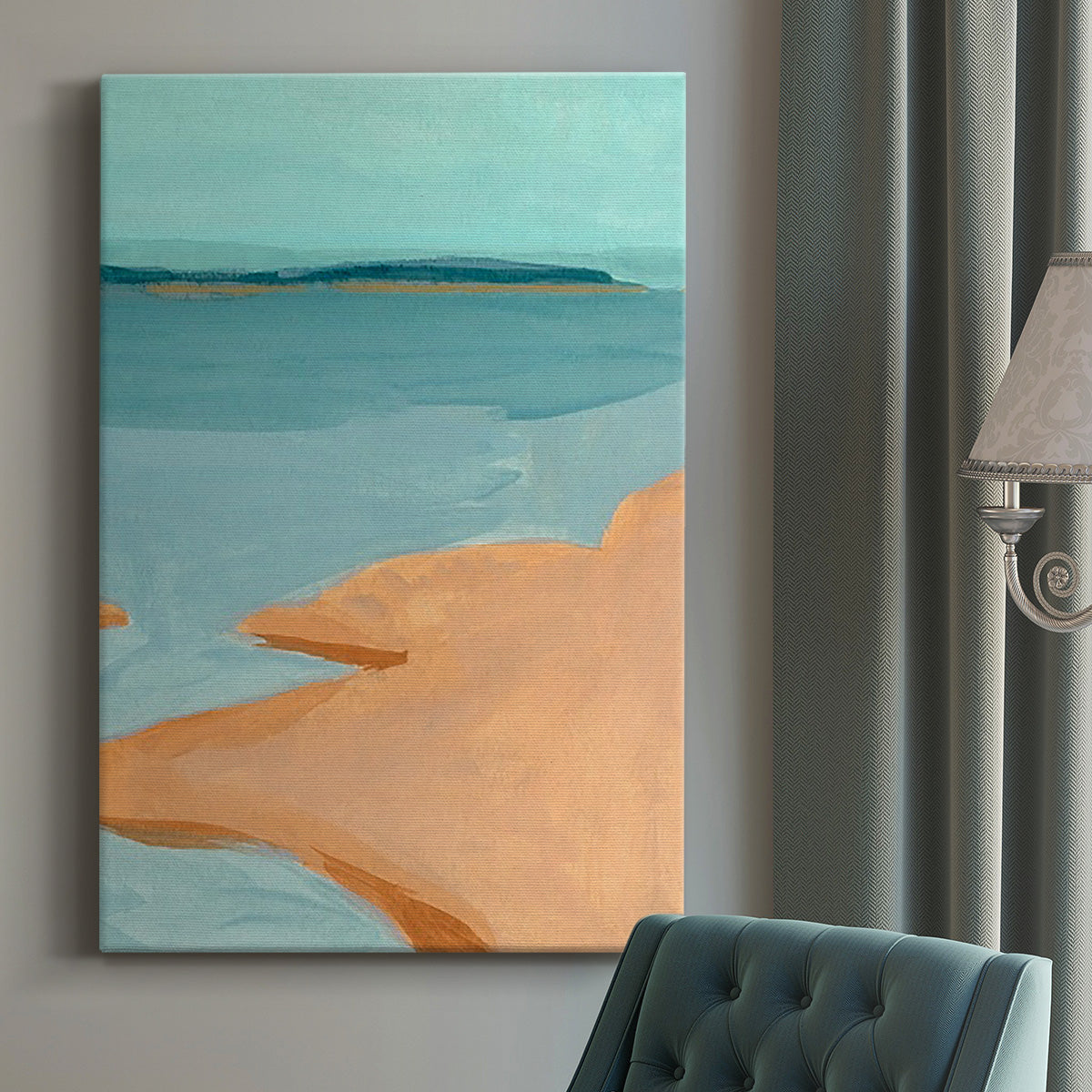 Out on the Sandbar III Premium Gallery Wrapped Canvas - Ready to Hang