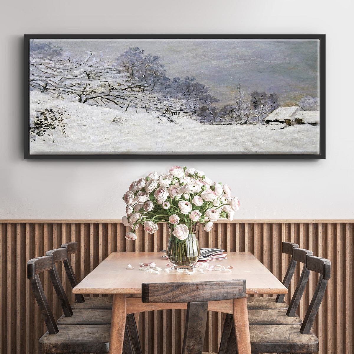 The Road in Front of Saint - Floater Framed Canvas Print