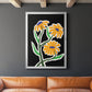 Pop Flowers I - Modern Framed Canvas Print