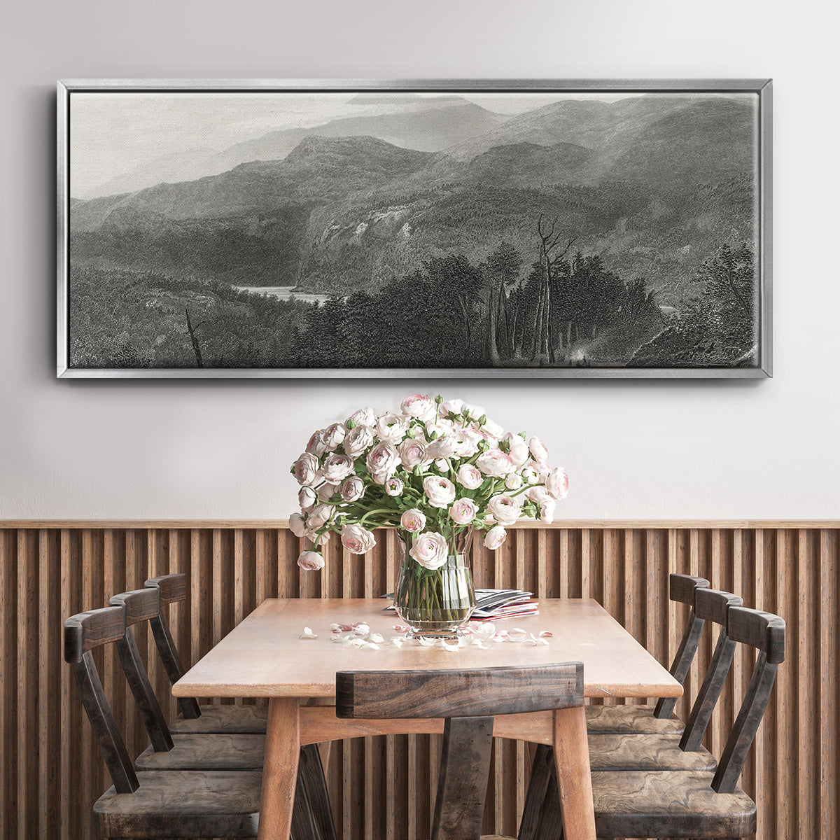 The Smoky Mountains - Floater Framed Canvas Print