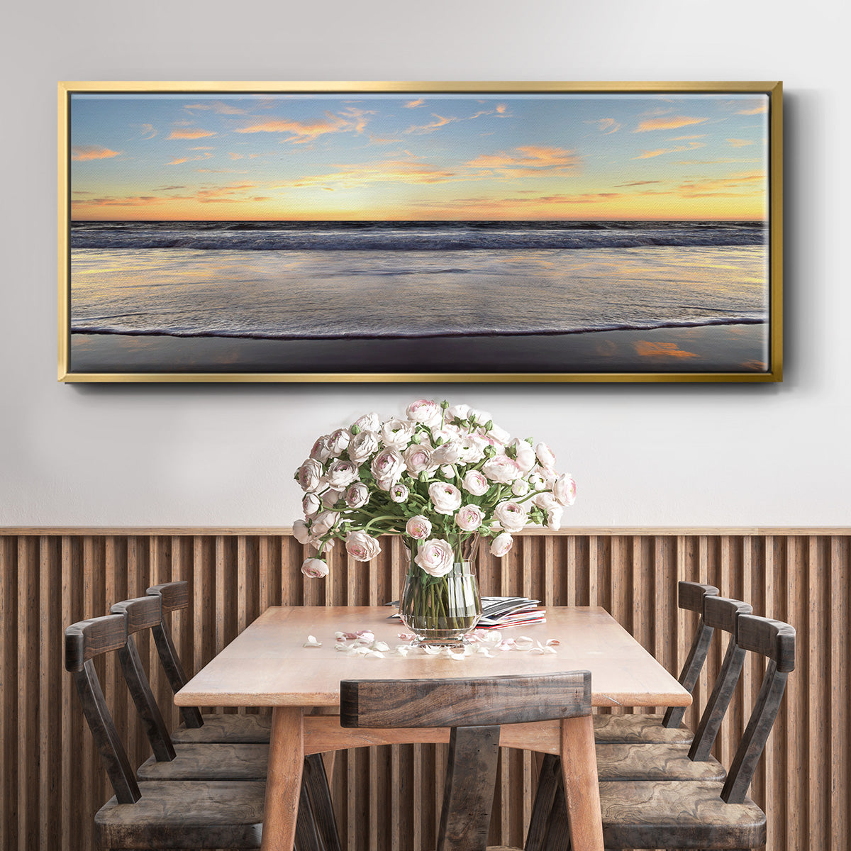 Evening on Venice Beach - Floater Framed Canvas Print