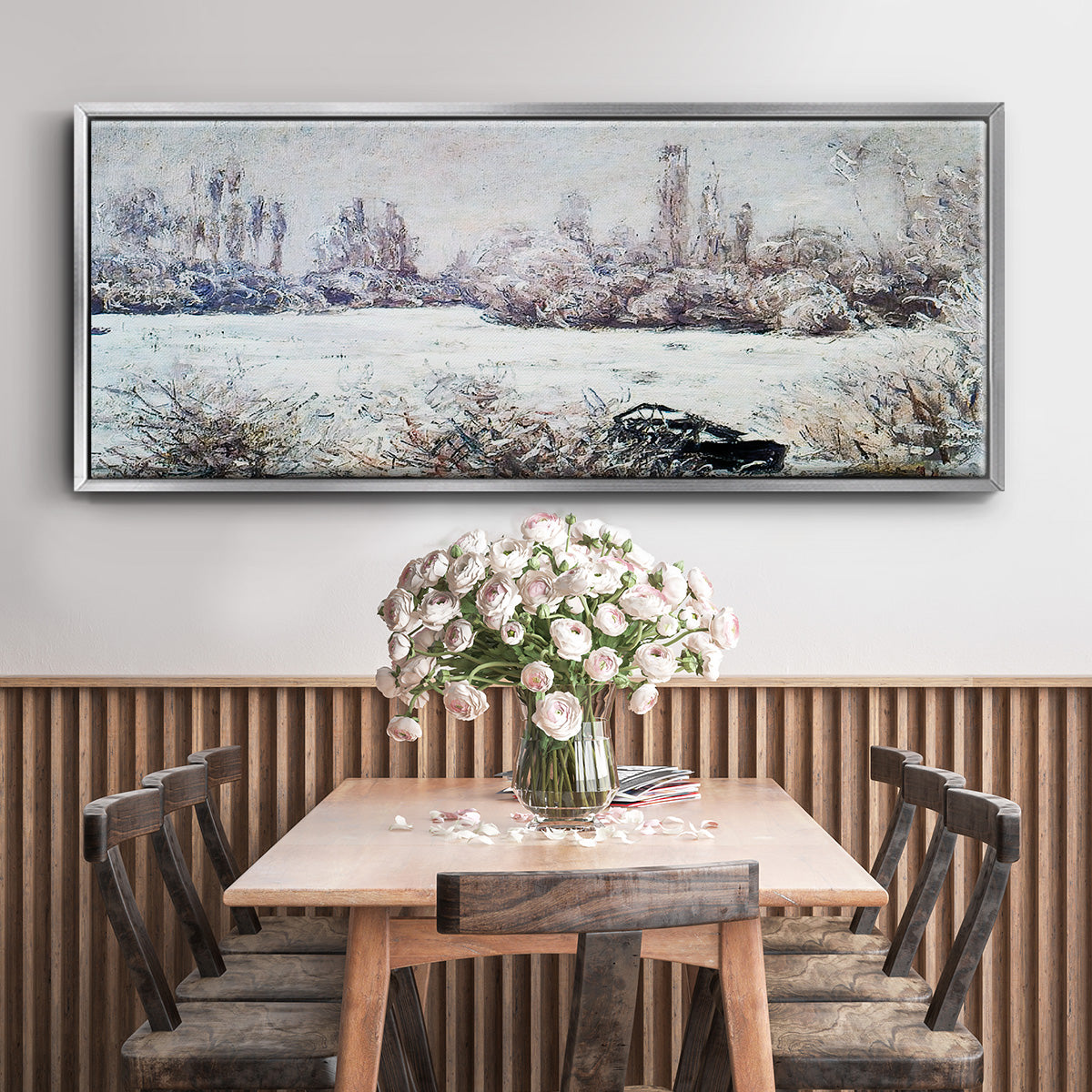 The Frost, 1880 - Floater Framed Canvas Print
