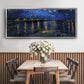 Starry Night Over the Rhone - Floater Framed Canvas Print