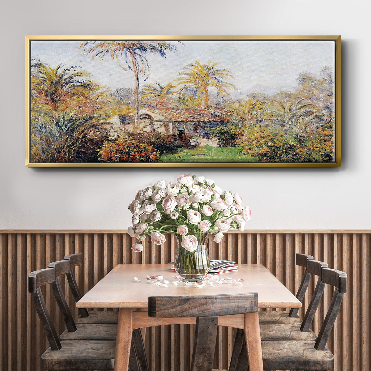 Small Country Farm in Bordighera, 1884 - Floater Framed Canvas Print