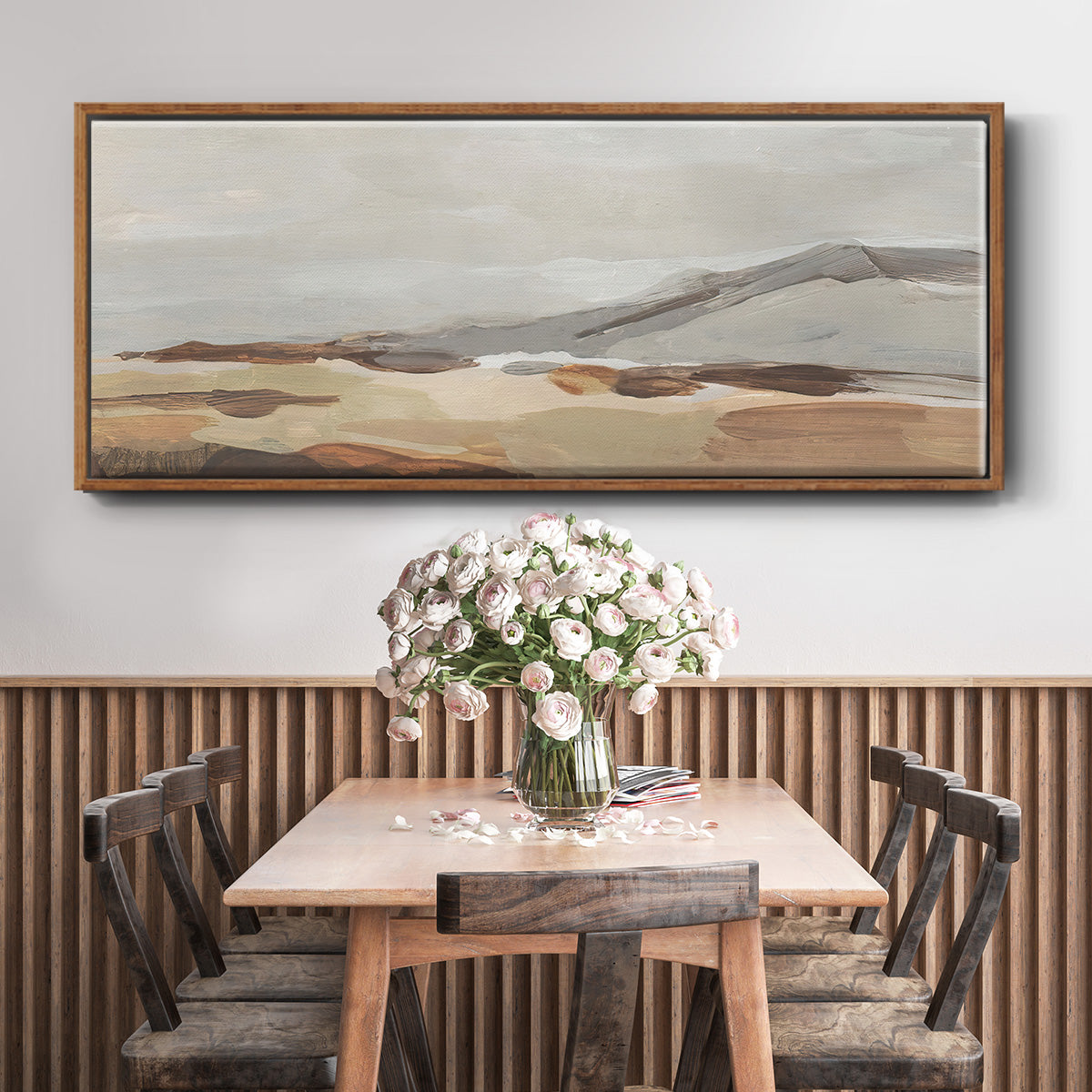 Dusky Mountain I - Floater Framed Canvas Print