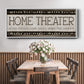 Home Theater - Floater Framed Canvas Print
