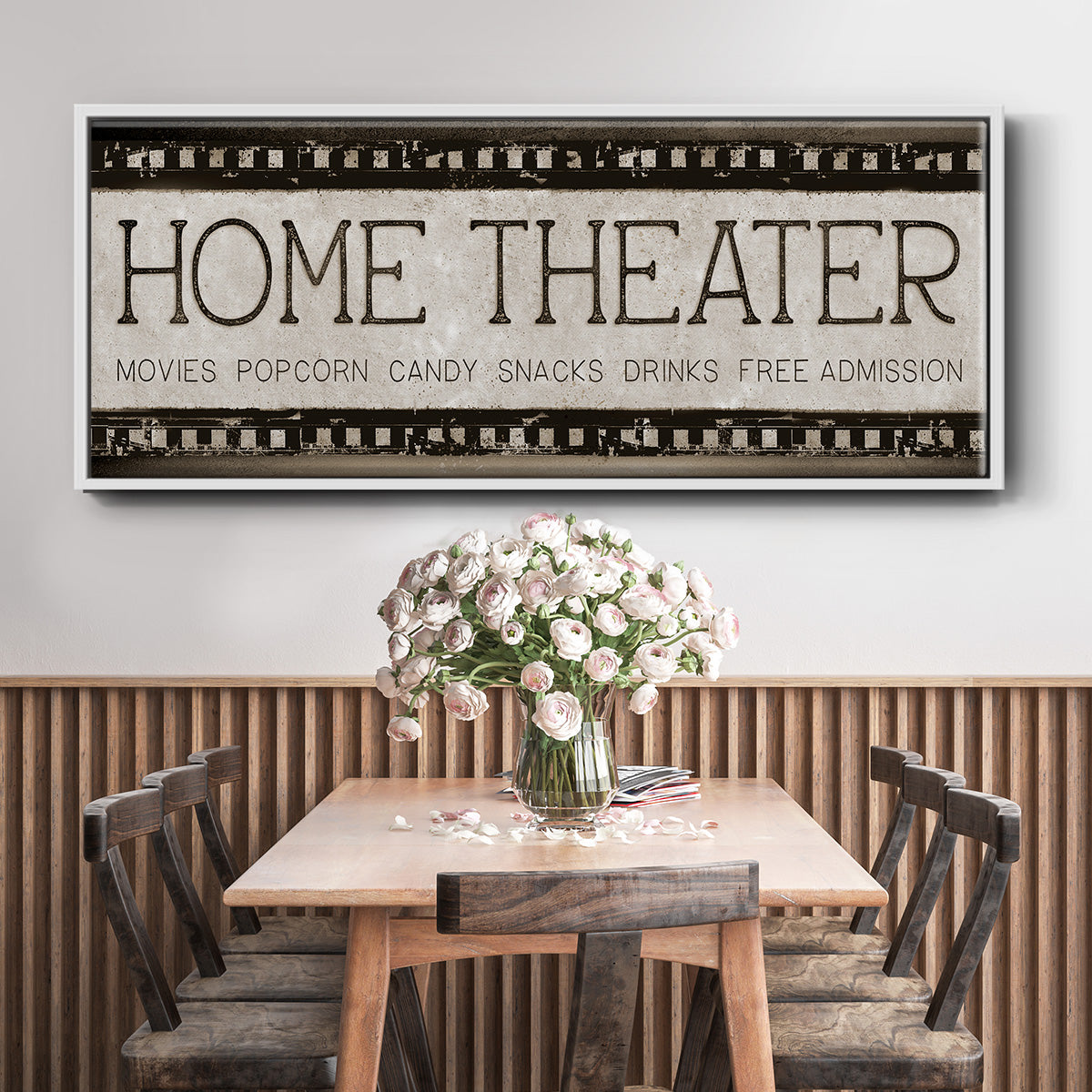 Home Theater - Floater Framed Canvas Print