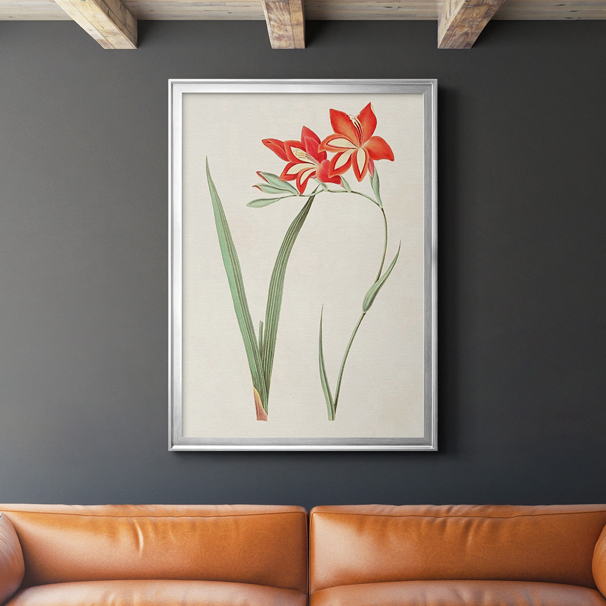 Flowers of the Seasons IV - Modern Framed Canvas Print