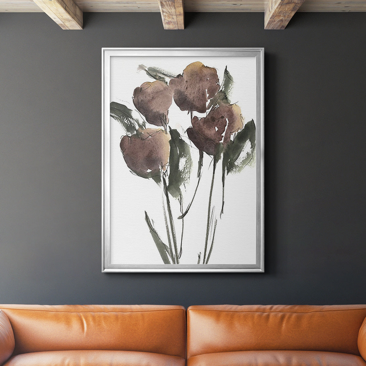 Growing Wild II - Modern Framed Canvas Print