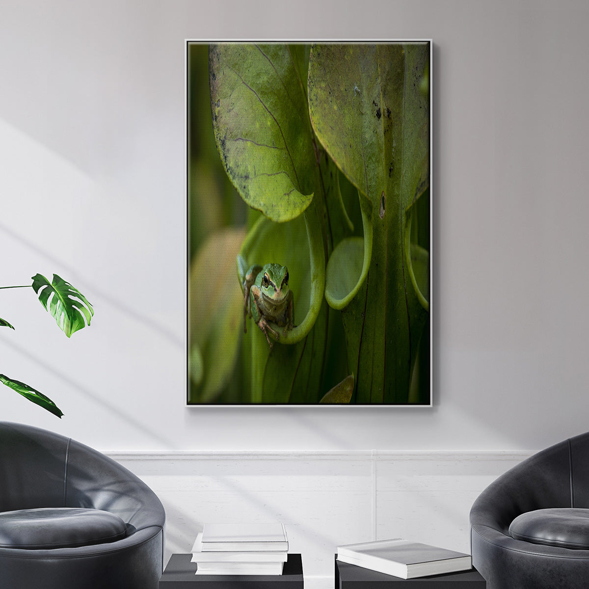 Arboreal Refuge - Framed Premium Gallery Wrapped Canvas L Frame - Ready to Hang