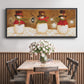 Top Hat Snowmen - Floater Framed Canvas Print