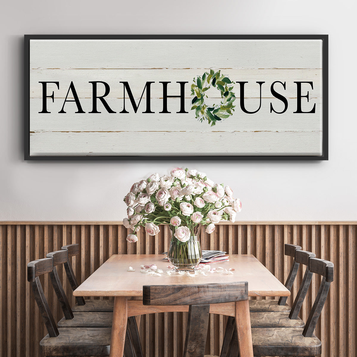 Farmhouse - Floater Framed Canvas Print