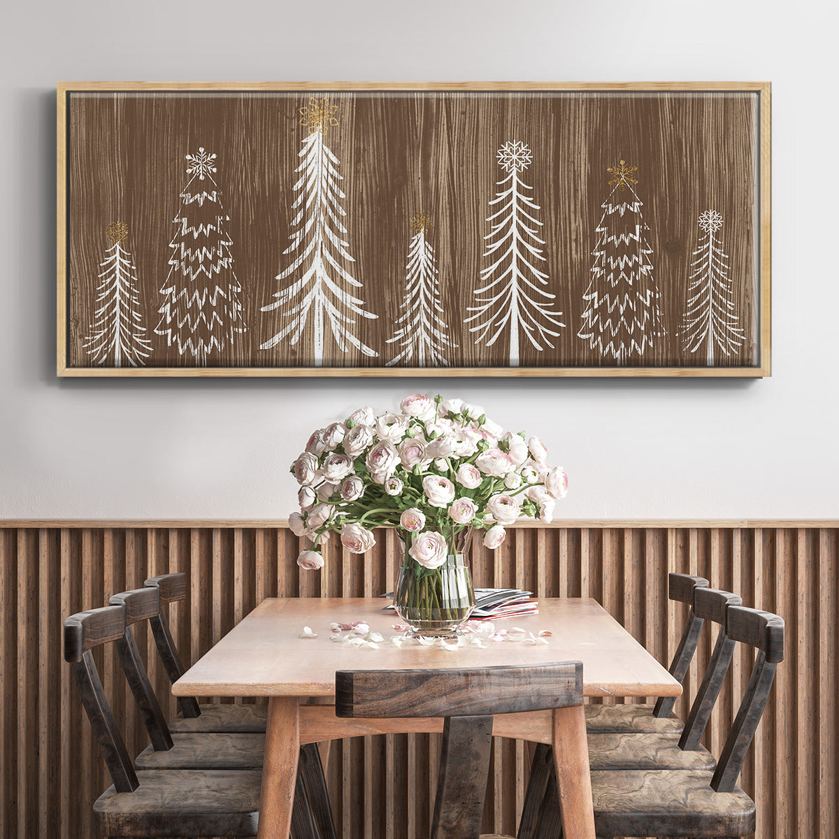 Barnwood Wonderland Collection D - Floater Framed Canvas Print