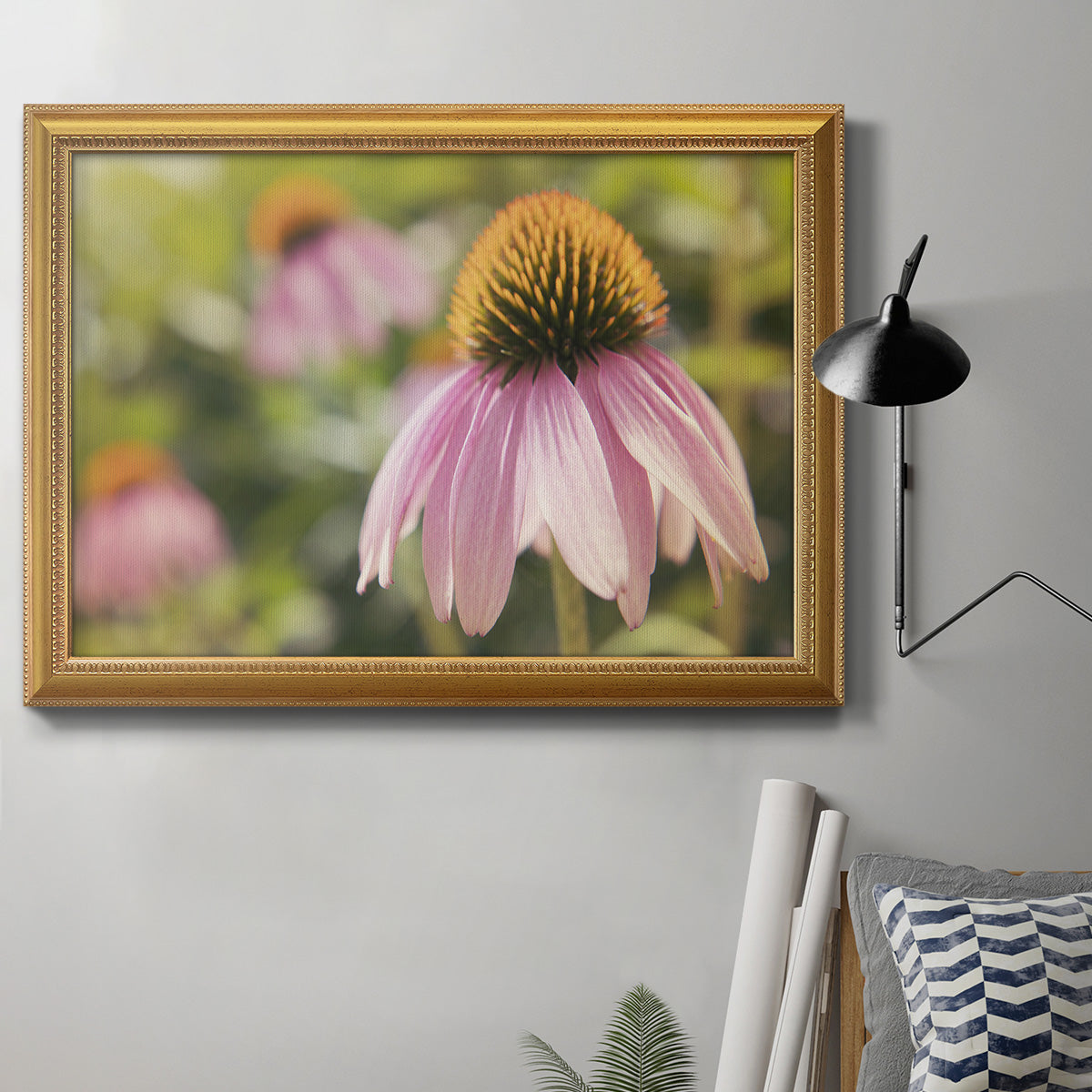 Echinacea Study I Premium Framed Canvas- Ready to Hang