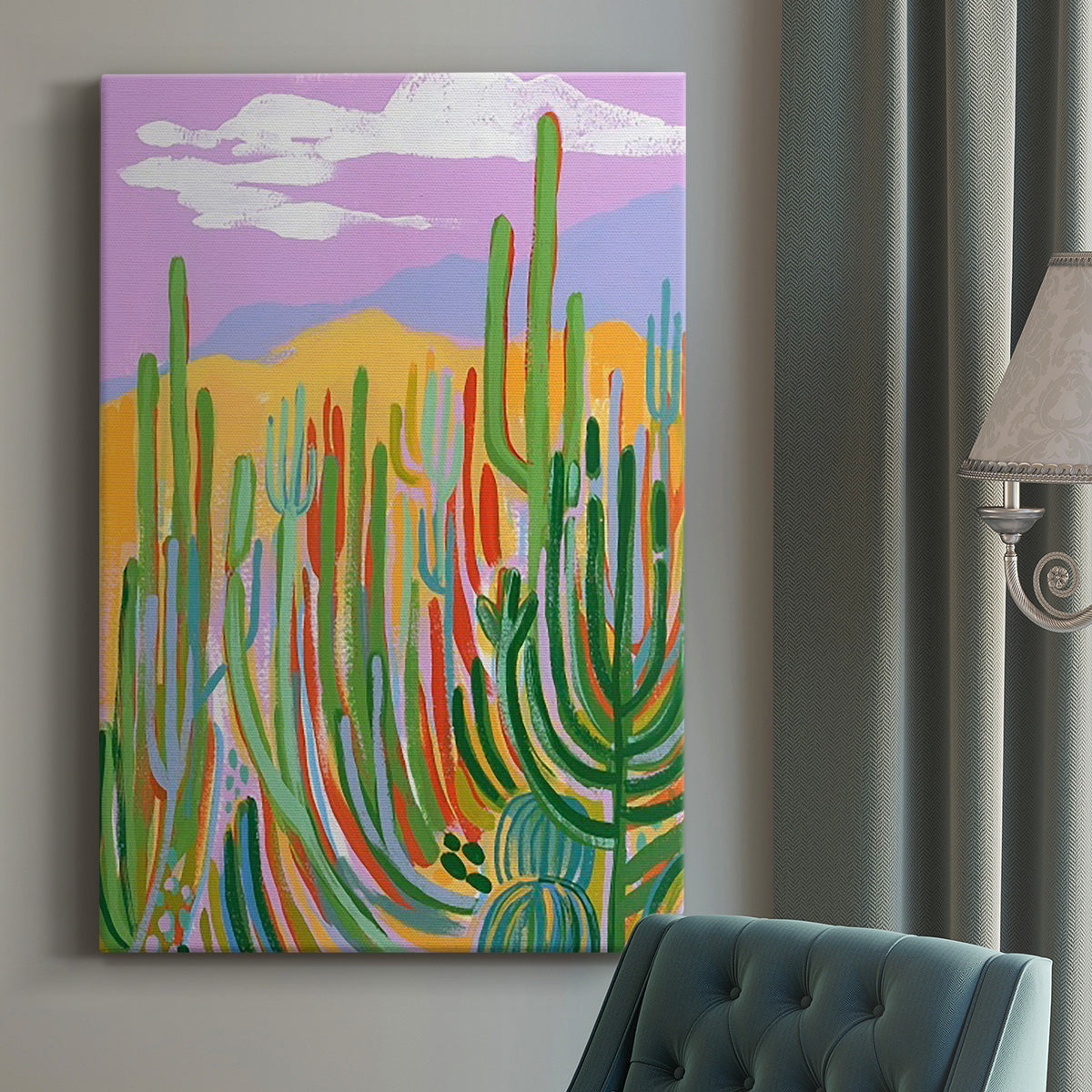 Lavender Desert II Premium Gallery Wrapped Canvas - Ready to Hang