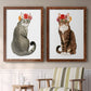 Flower Crown Cats I - Premium Framed Canvas 2 Piece Set - Ready to Hang