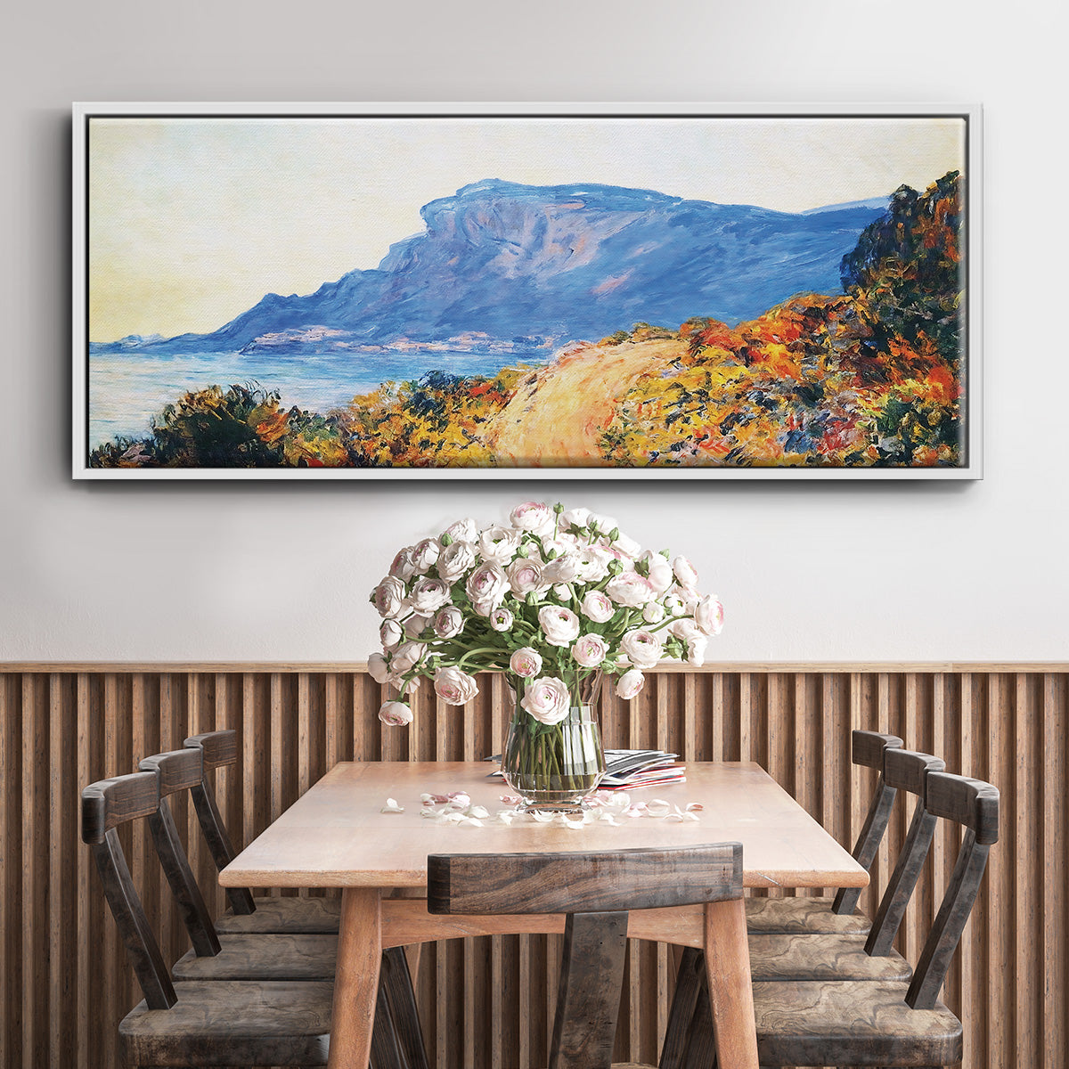 The Red Road at Cap Martin, Near Menton, 1884 - Floater Framed Canvas Print