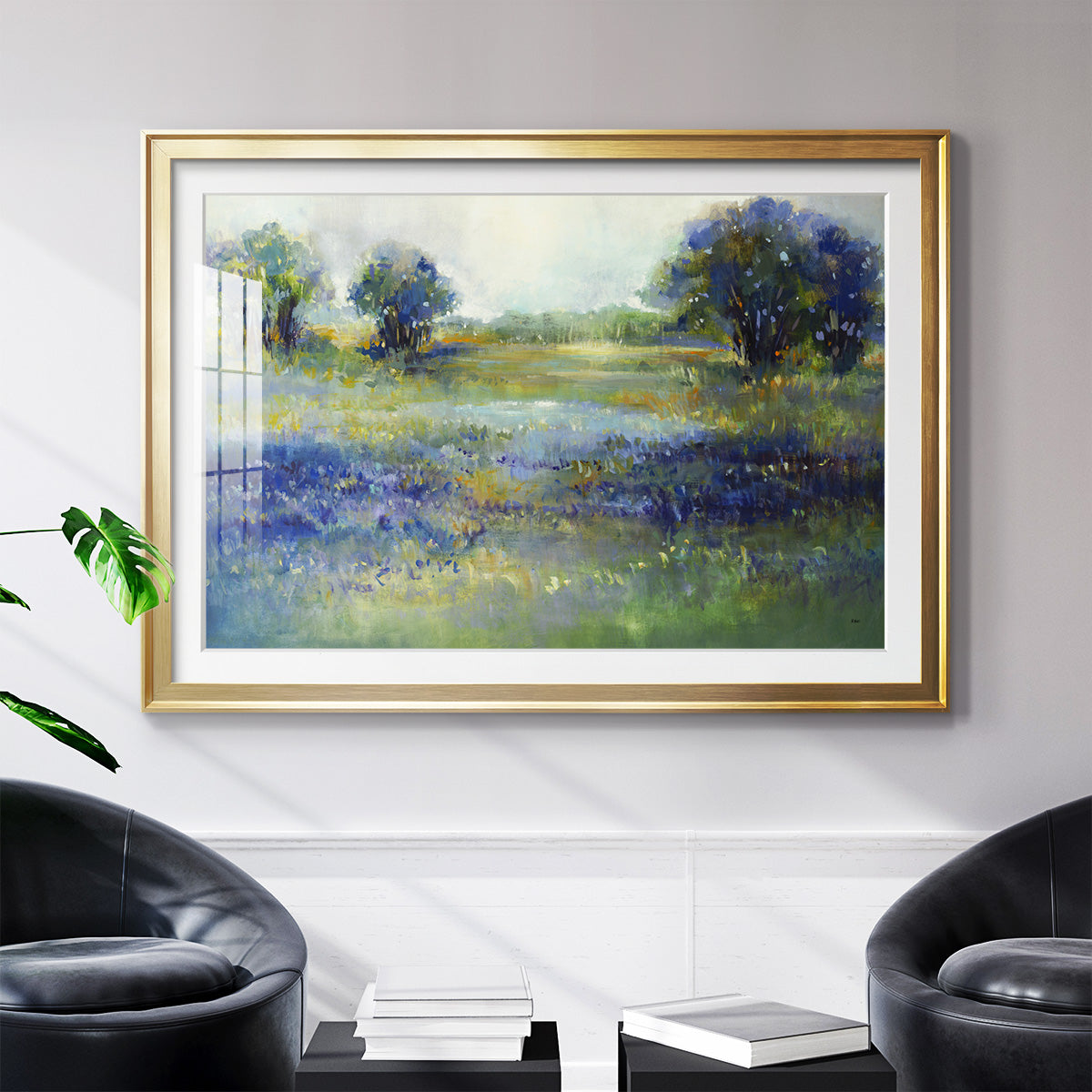 Wildflower View - Modern Framed Art Print