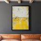 Yellow Bound - Modern Framed Canvas Print