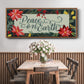 Bright Christmas Night Collection D - Floater Framed Canvas Print