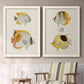 Yellow & Grey Fish I - Premium Framed Canvas 2 Piece Set - Ready to Hang