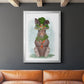 Rabbit Carrot Hat - Modern Framed Canvas Print