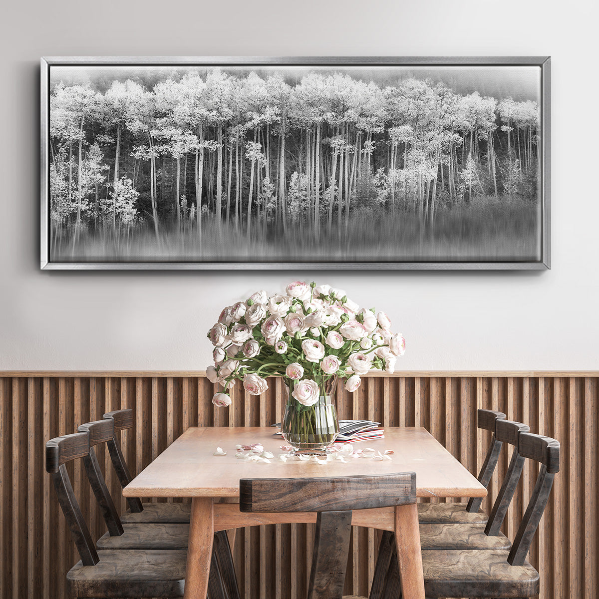 Dreamy Aspen - Floater Framed Canvas Print