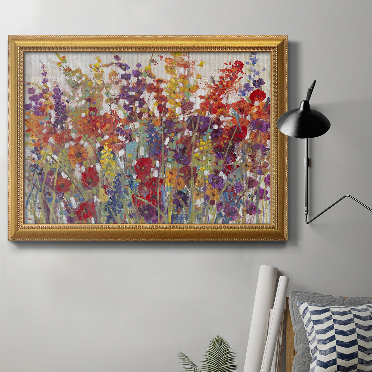 Variety of Flowers II Premium Framed Canvas- Ready to Hang