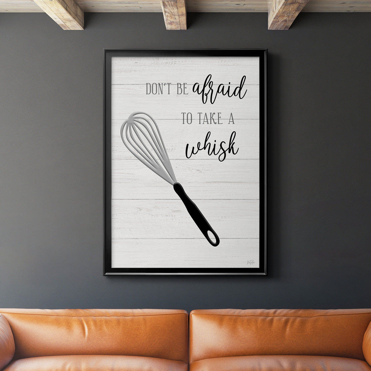 Take A Whisk - Modern Framed Canvas Print