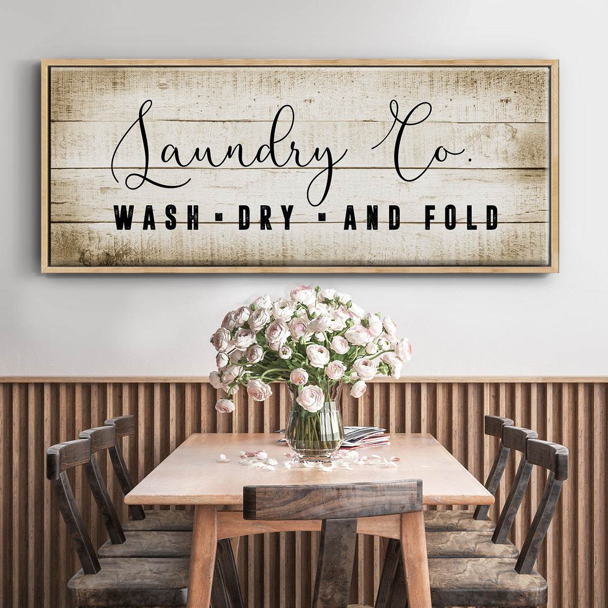 Laundry Co. - Floater Framed Canvas Print