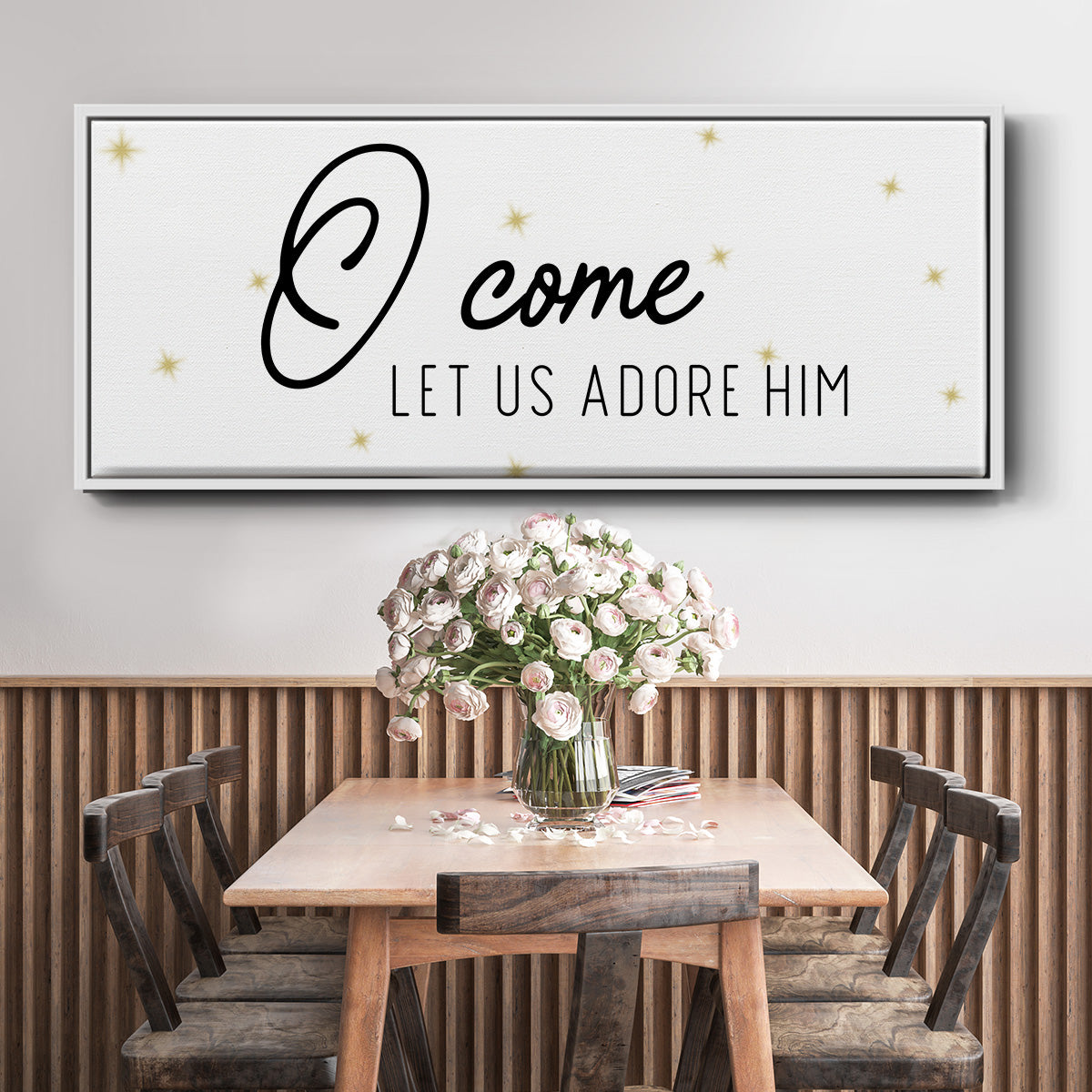 O Come - Floater Framed Canvas Print