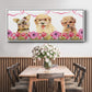 Puppy Valentine Collection D - Floater Framed Canvas Print