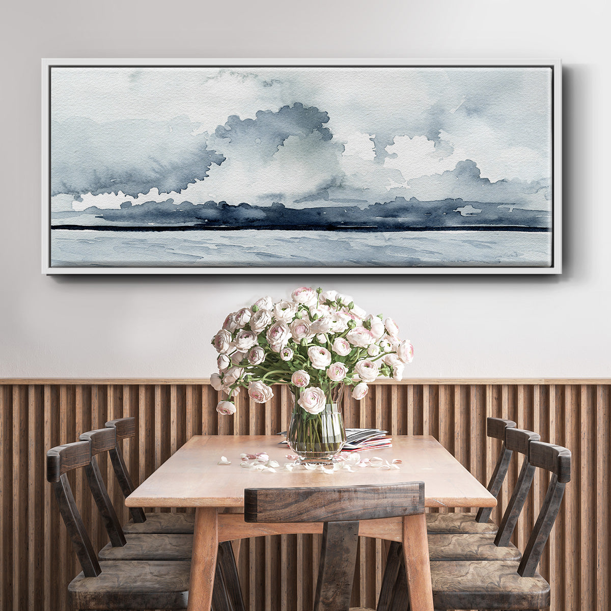 Passing Rain Storm I - Floater Framed Canvas Print