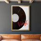 Vinyl - Modern Framed Canvas Print