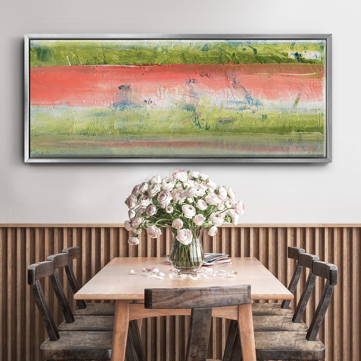 Nature's Flag I - Floater Framed Canvas Print