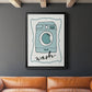 Wash - Modern Framed Canvas Print
