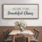 Beautiful Chaos - Floater Framed Canvas Print