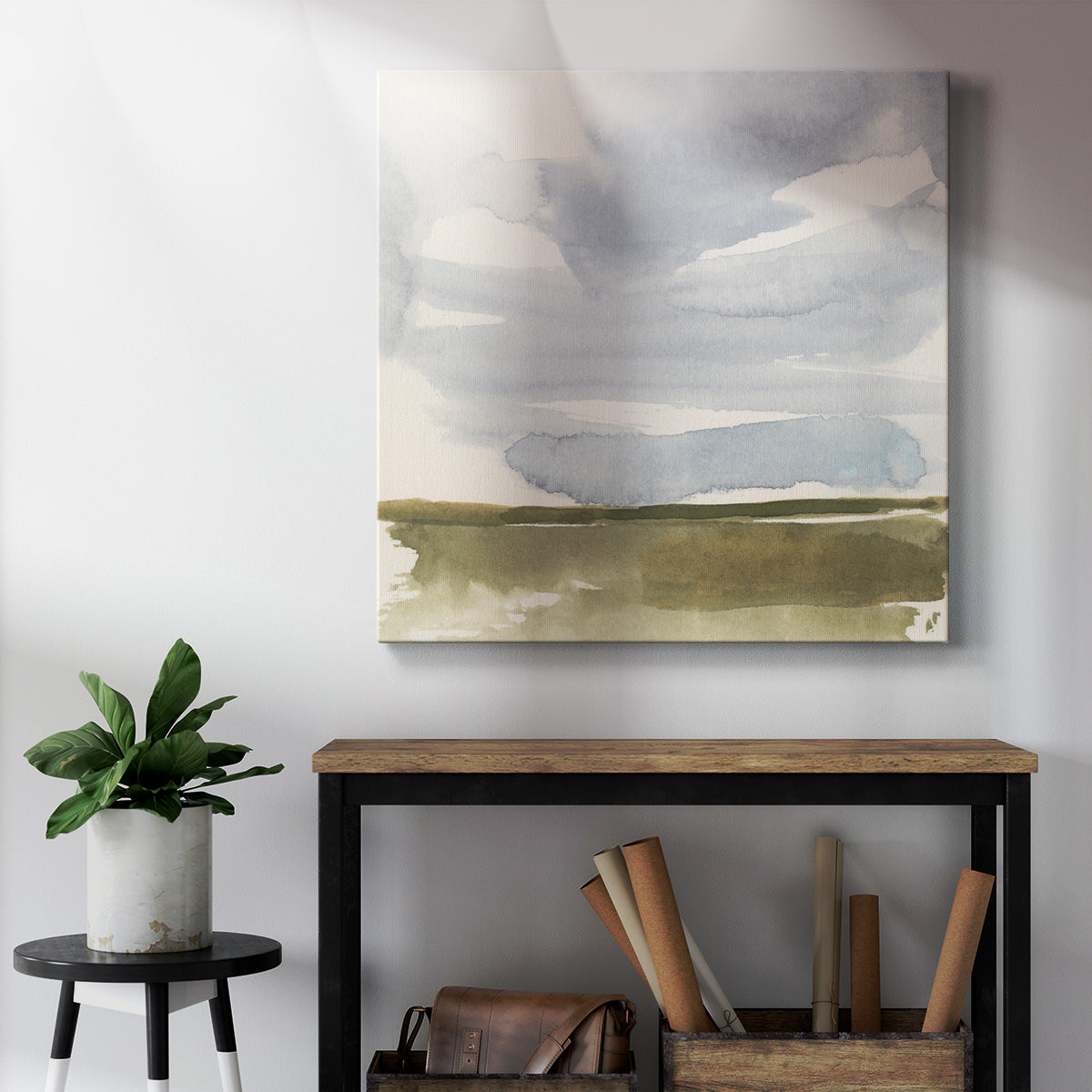 Open Field Sketch I - Canvas Art Print