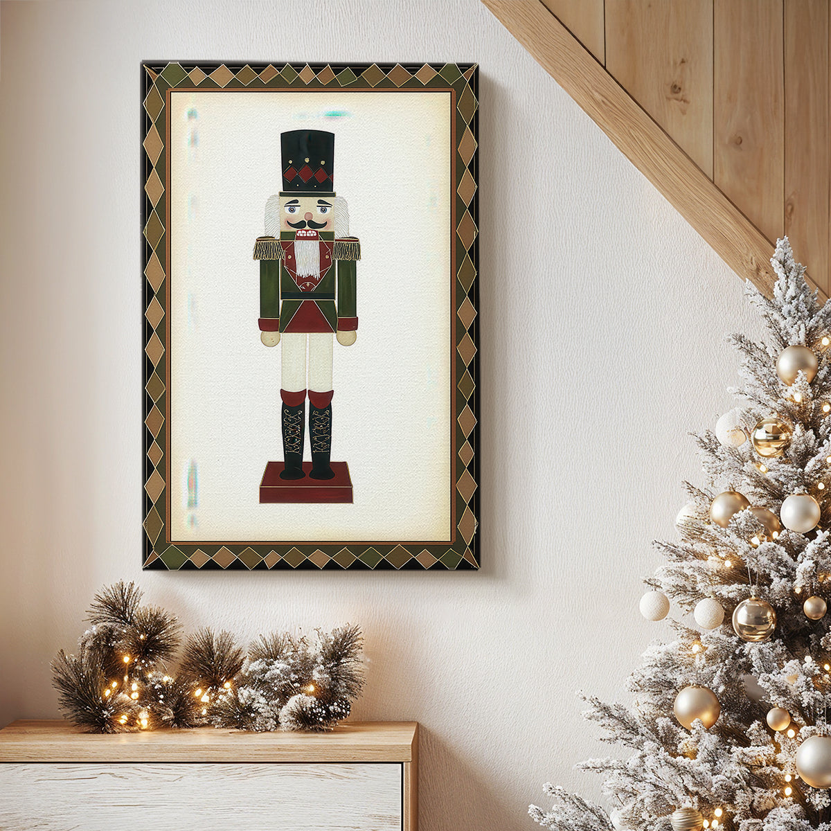 Icicles of Frostlit Village - Canvas Art Print