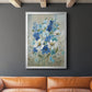 Blue Garden II - Modern Framed Canvas Print