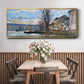 The Seine at Lavacourt, Winter, 1879 - Floater Framed Canvas Print