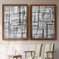 Line Meditation I - Premium Framed Canvas 2 Piece Set - Ready to Hang