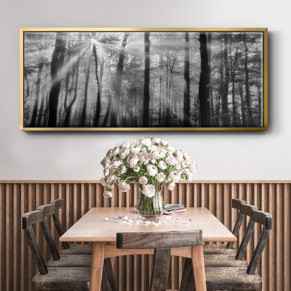 Breaking Through - Floater Framed Canvas Print
